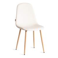 Стул BREEZE (mod. JSC-58) / 1 шт. в упаковке Велюр/металл , 44 х 53 х 86 см, Light beige (светло-бежевый) HLR1 / натуральный