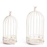 Цветочница Secret de Maison CELL ( mod. PL08-10003 ) металл, 25х52см/20х45см, antique white (Комплект из 4 шт.)