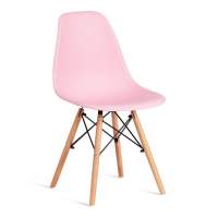 Стул CINDY (EAMES) (mod. 1801) / 1 шт. в упаковке дерево бук/металл/сиденье пластик, 45x51x82 см, Light pink (светло-розовый)