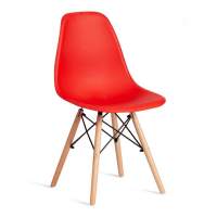 Стул CINDY (EAMES) (mod. 1801) / 1 шт. в упаковке дерево бук/металл/сиденье пластик, 45x51x82 см, Red (красный)