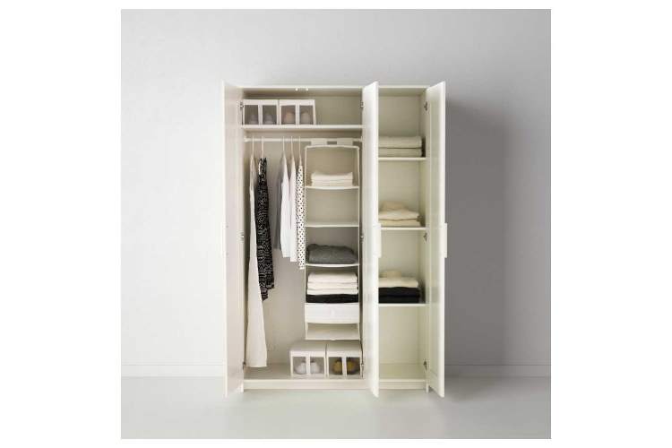 Шкаф Бримнэс ИКЕА 3 дверный, 117х190х50, белый оригинал BRIMNES IKEA-1