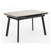 Керамический стол Норман 140(200)х80 carmen light grey / черный