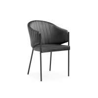 Стул на металлокаркасе Kortni dark grey / black стул на металлическом каркасе