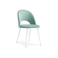 Стул на металлокаркасе Ирре confetti aquamarine / белый глянец стул на металлическом каркасе