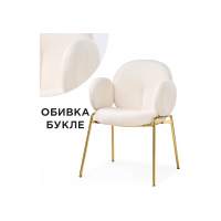 Стул Стул на металлокаркасе Kalipso white / gold
