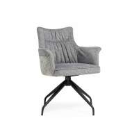 Стул на металлокаркасе Kaser 360 крутящийся grey / black