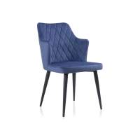 Стул на металлокаркасе Velen dark blue стул на металлическом каркасе