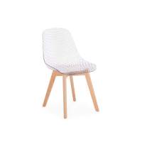 Стул Пластиковый стул Vart clear / wood