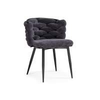 Стул на металлокаркасе на металлокаркасе Rendi gray-blue / black стул на металлическом каркасе