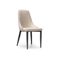 Стул на металлокаркасе Kora beige / black стул на металлическом каркасе